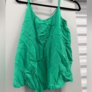 Vibrant Green Sleeveless Top